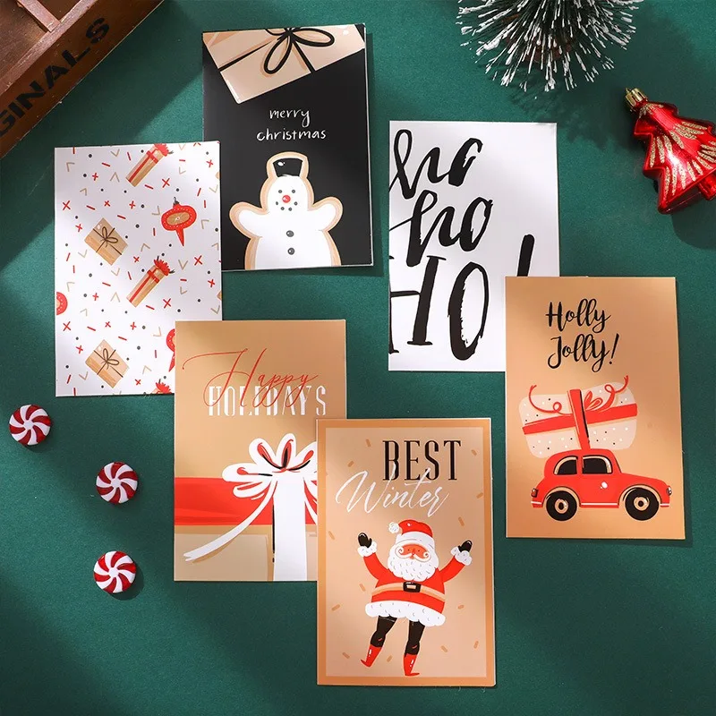 Cute outdoor Animals Xmas Card With Envelope Set Of 24 Merry Christmas Greeting Cards