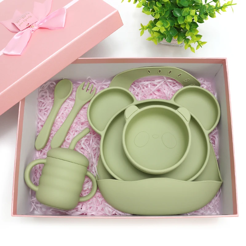 Baby Non-Slip Suction Cup Weaning Baby Feeding Set