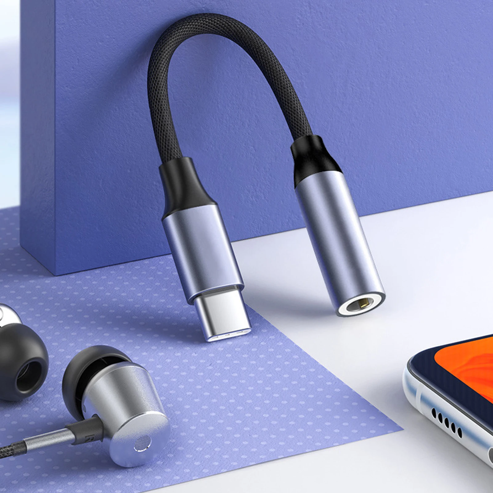 Hifi Audio Dac 3.5Mm Headphone Adapter Usb Type C To 3.5mm Headphone Jack Audio Adapter For Samsung Huawei Oneplus Meizu