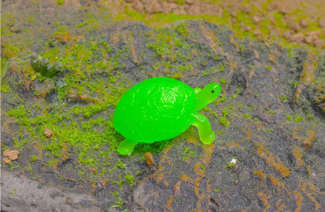 Floating Transparent Turtle Soft Rubber Catch Fish Toys Summer Festival Pool Beach Theme Party Favors