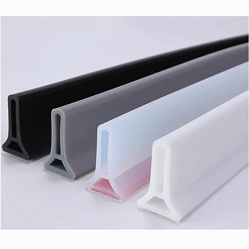 Oem threshold half round b004-08 pvc seal steam door rubber flat glass bath shower screen translucent sealing strip