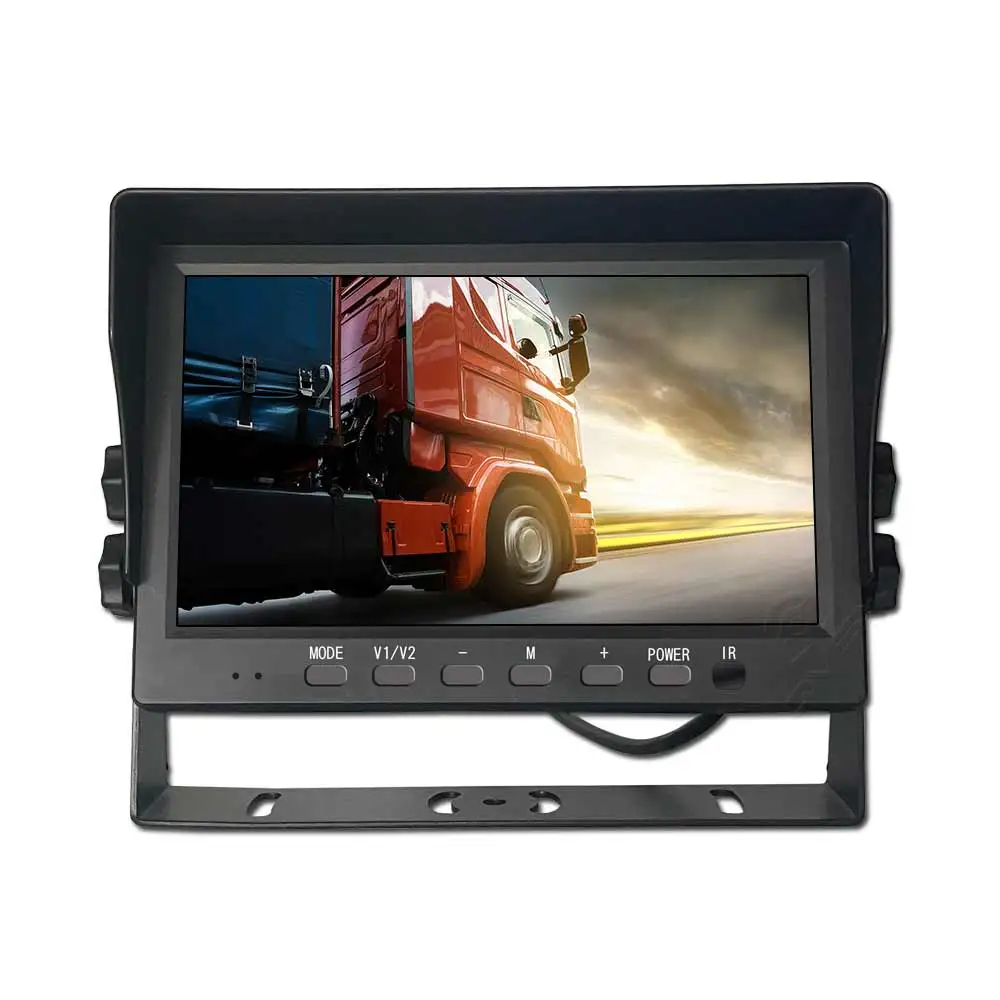 1024*600 High Definition AHD Split Screen Car Monitor DVR Monitor 7 Inch Car LCD Monitor for Truck Forklift Bus