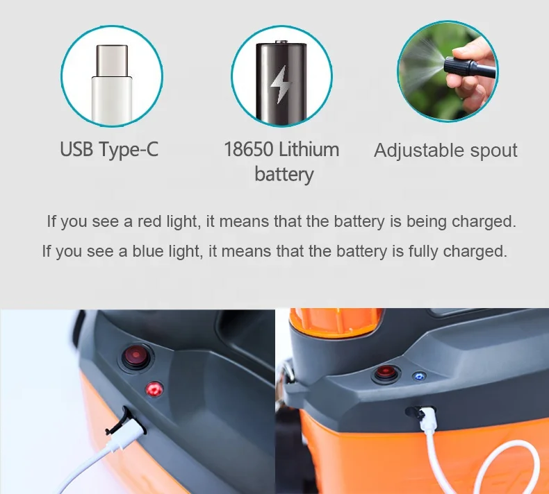 4L Horticultural Lithium Battery Sprinkler Watering Rechargeable Type For Garden Indoor Electric Sprayer Ag Agri