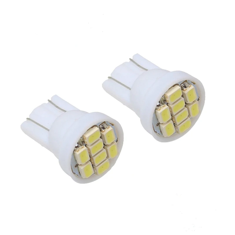 Wholesale Car reading Reverse License plate W5W 1206 LED Interior Light Super Bright T10 Cool White 8SMD LED light bulbs