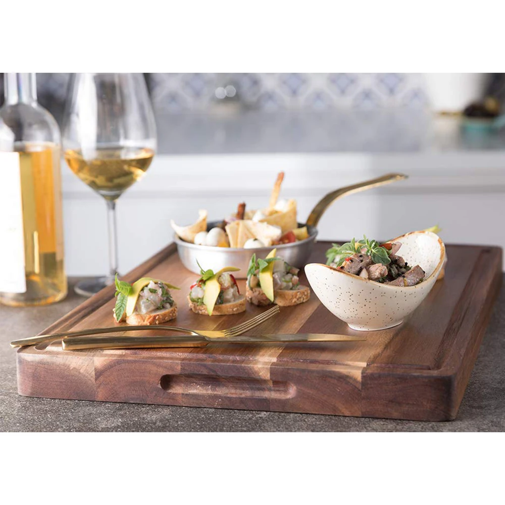 Акация деревянная мяса разделочная Деревянная Кухня Еда доска