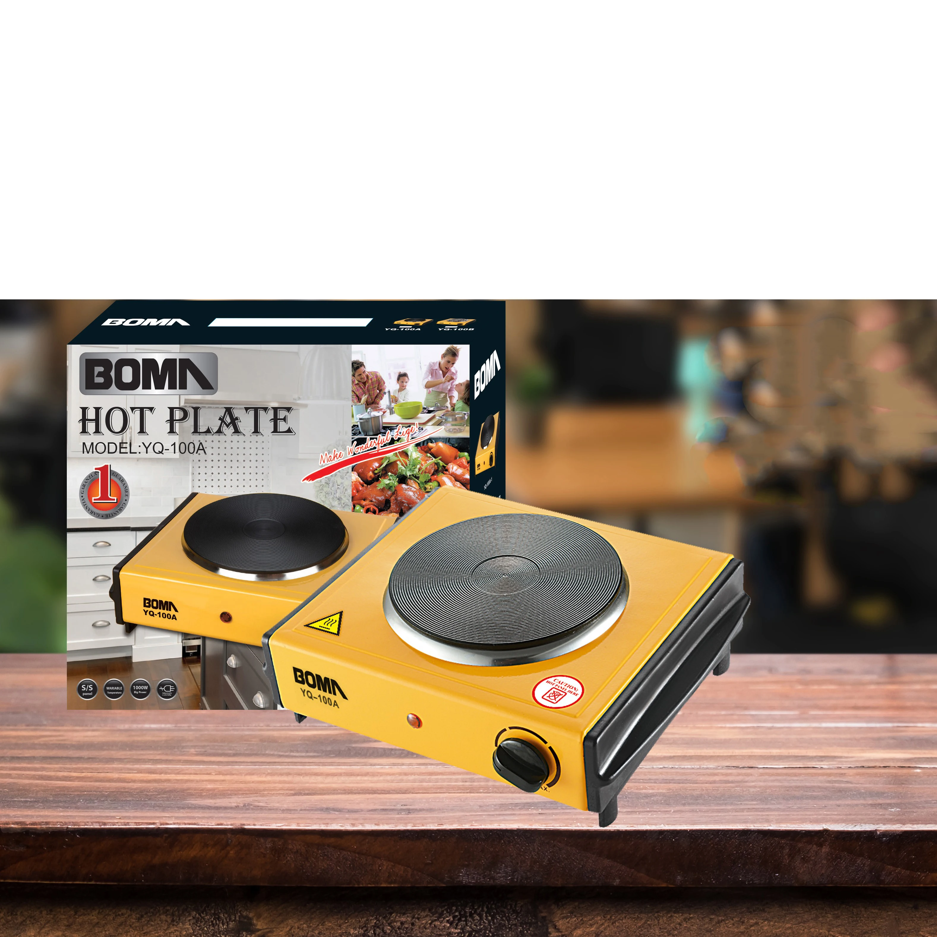 BOMA Hot Plates for cooking Electric Food Hot Plate Portable Small electric burner stove hot plate