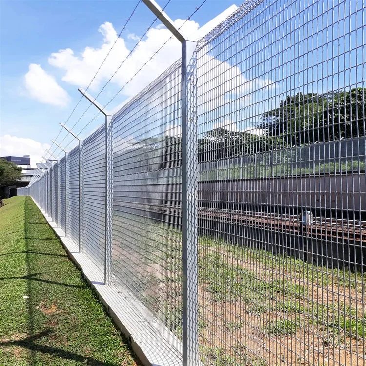 Manufacturer Welded Securi-Mesh Anti Climb Fence 358 Security Mesh Fencing Pvc Coated Clearvu No Climb Fence Panels