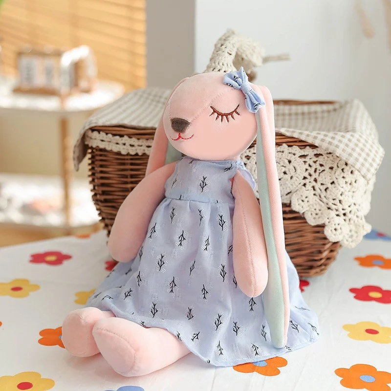 Cartoon Rabbit Sleeping doll for kids Long Ears Rabbit Toys
