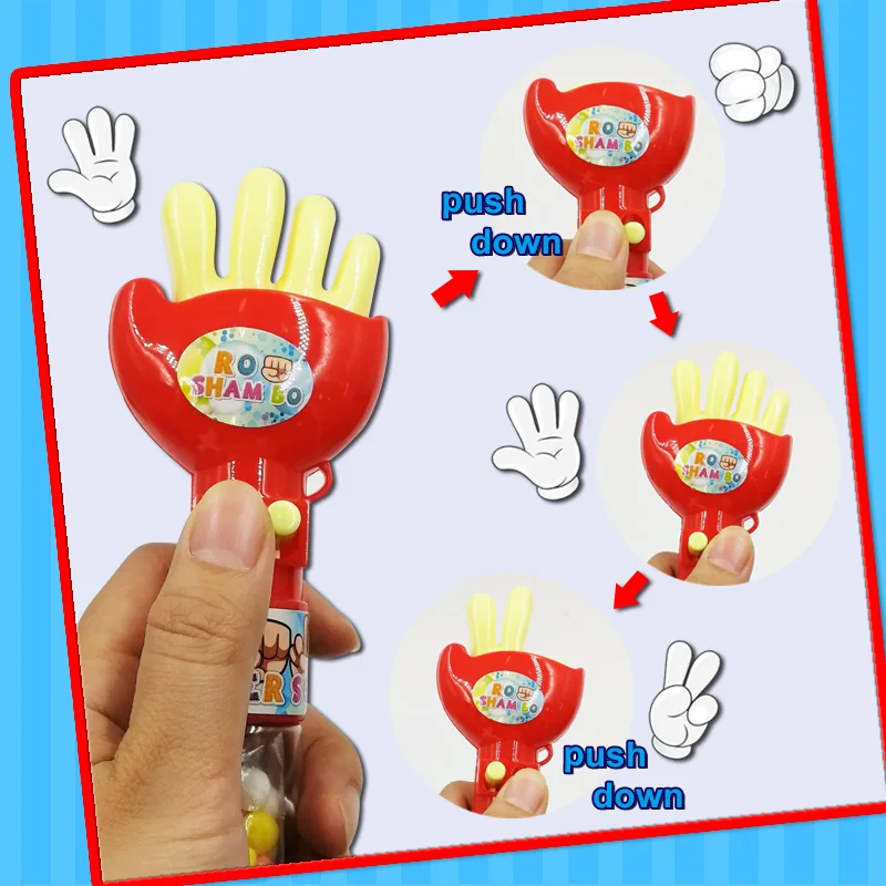 2022 Made in china baby plastic fist toy with candy high quality small toy  for kids play