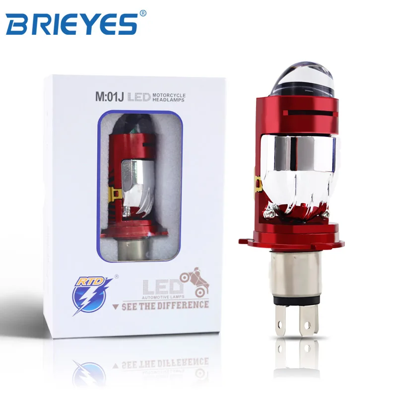 New Design H4 High/Low Beam LED Bi-Projector Lens Headlight 35W/bulb 40W/bulb 3500LM 4000lm 5700K Motorcycle