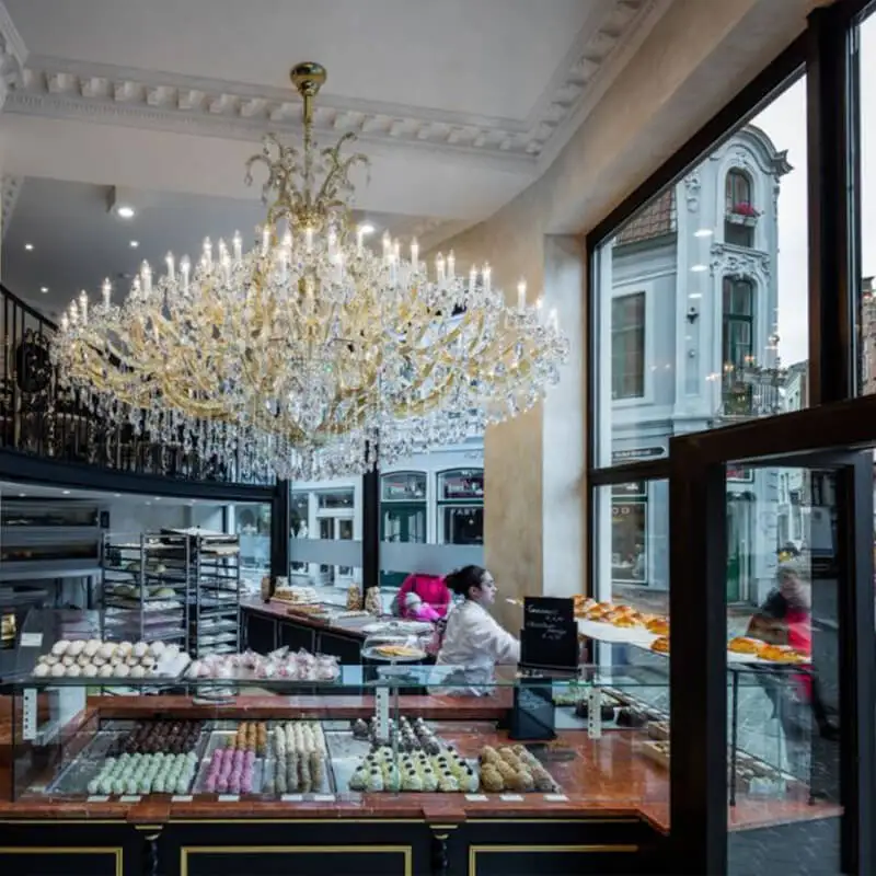 Custom event big chandelier luxury crystal chandelier hotel kronleuchter kristal