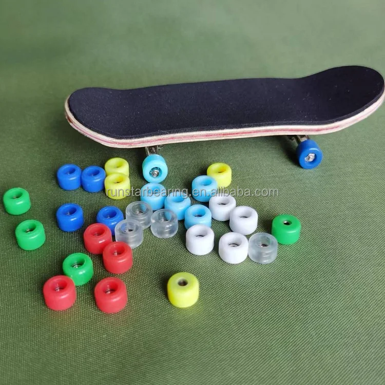PU Urethane fingerboard wheels with bearing 1.5*4*2 681XZZ customized fingerboard wheels bearing manufacturer