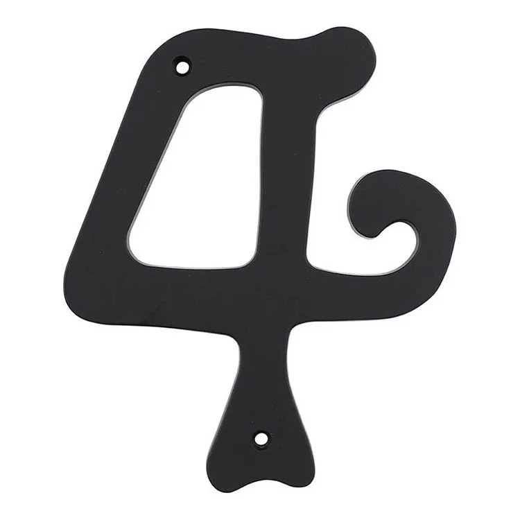 Personalized Address Numbers Color-Anodized Cast Aluminum Numbers Laser Engraving House Number Metal