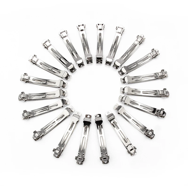 High Quality 8CM Hair Clip Custom Korean Metal Clip DIY Hair Accessories Plain Hair Clips