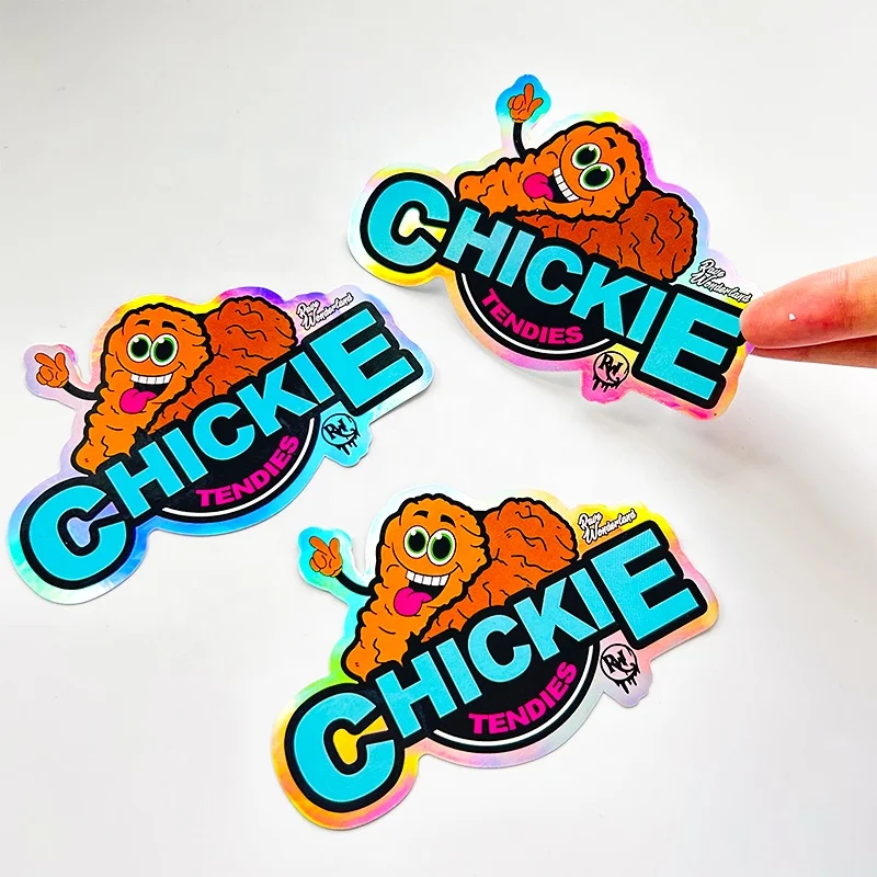 Good Selling Custom UV Protective Waterproof Matte Glossy Film Laser Stickers Outdoor Bike Laptop Die Cut Hologram Stickers