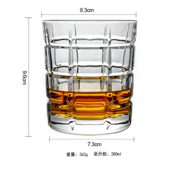 Brand Wine Glass Lead-free Transparent Crystal Beer Whiskey Brandy Vodka Cup Multi Pattern Drinkware Bar Gifts