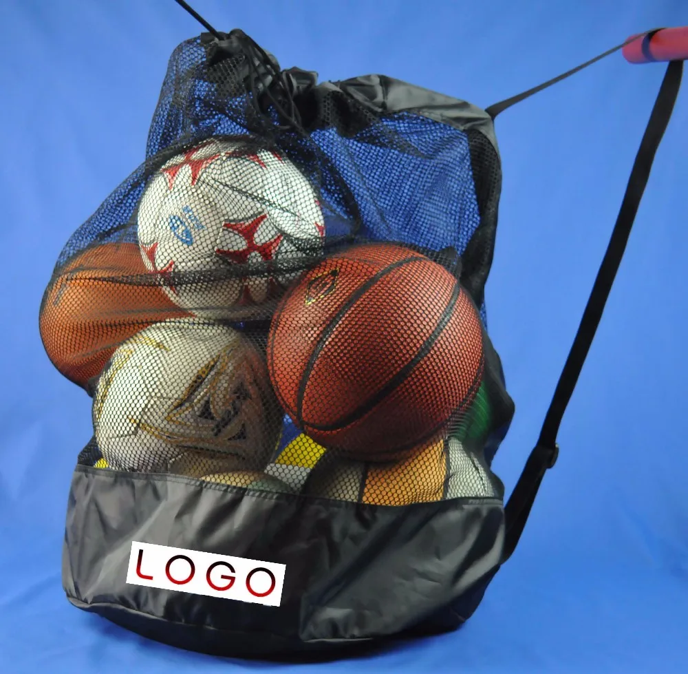 Extra Large Sports Ball Bag Mesh Soccer Ball Bag Team Work for Holding Basketball, Baseball, Volleyball