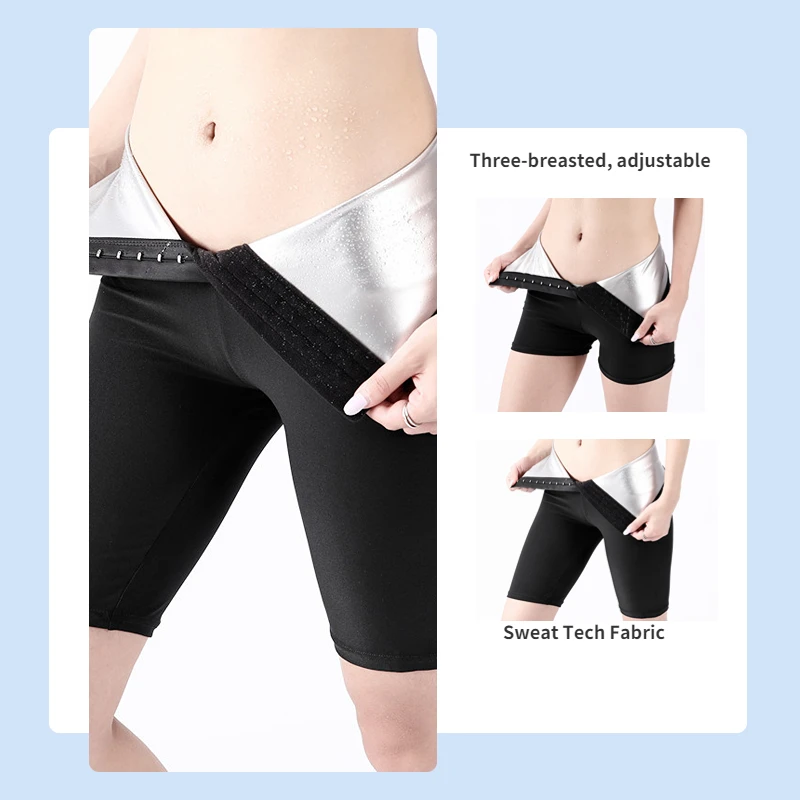 Hot Effect Slimming Body Shaper Fitness Waist Trainer Gym Leggings Sauna Pants With Control   Panties Adjustable
