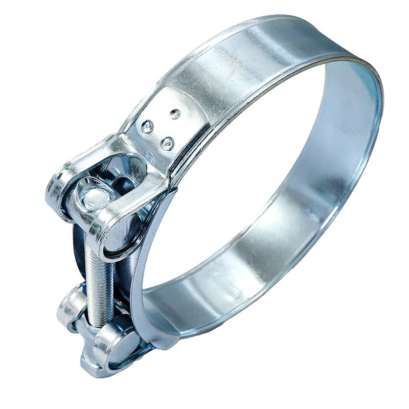 Tianjin custom best quality galvanized iron single bolt high strength european clamp