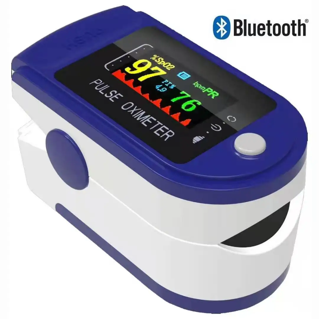 
Factory direct sales are CE certified, mobile phone download APP link Bluetooth pulse oximeter 