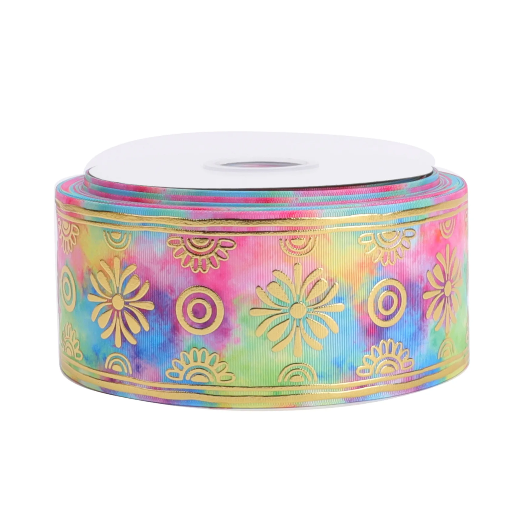 HSDRIBBON 3 inch 75MM HSD Genuine New Flower Series Ribbon hologram printed on grosgrain ribbon