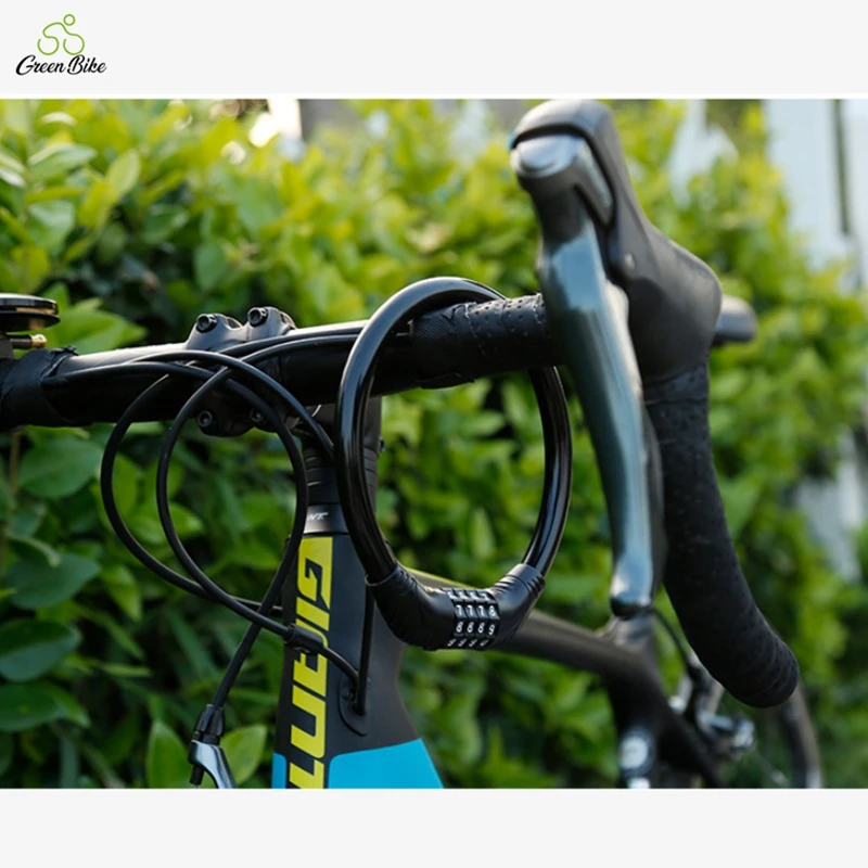 
colorful Factory sale various Fahrradalarm cheap bicycle cable lock 4 digit password bike cable bicycle sharing lock 