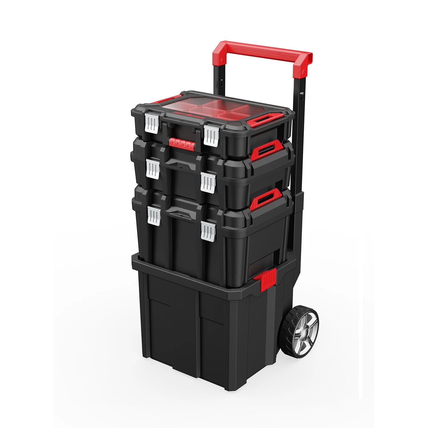 Vertak Wholesale Portable Multi-Layer Stackable Tool Box Set Trolley Mobile Toolbox Cart on Wheels