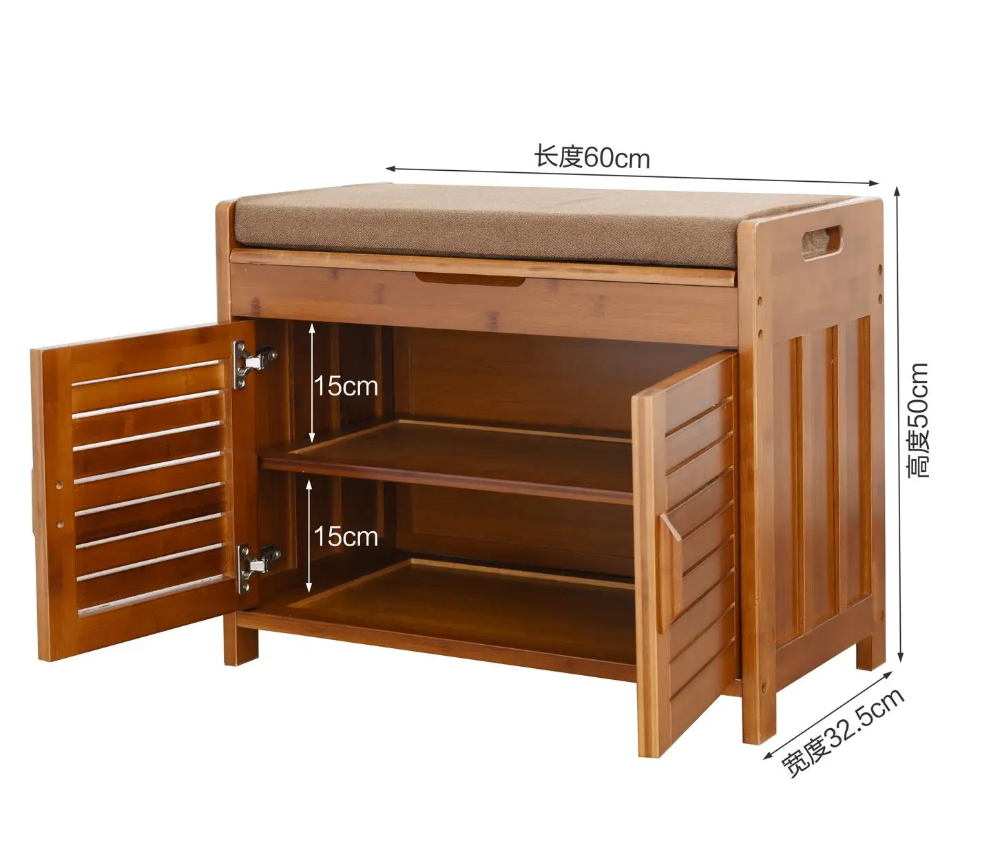 Luxury Cabinets Rack Sitting Shoe Changing Stool Shoes Organizer Space Saving Furniture Bamboo Shoes Cabinets