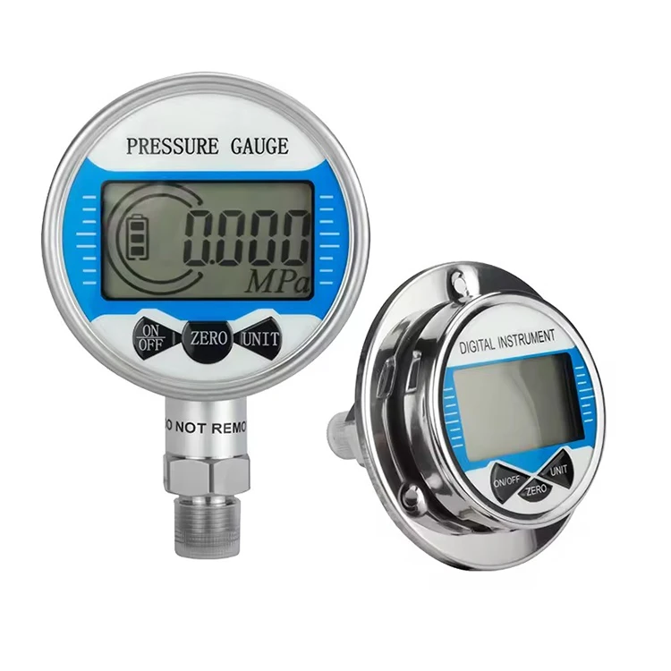 60mm 80mm 100mm digital pressure gauge RS485 crystal gas pressure gauge manometer