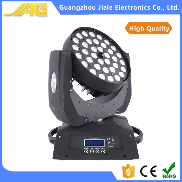 Factory Price LED 36pcs*10W 4in1 LED Zoom Wash Moving Head for Show Event Stage Lighting