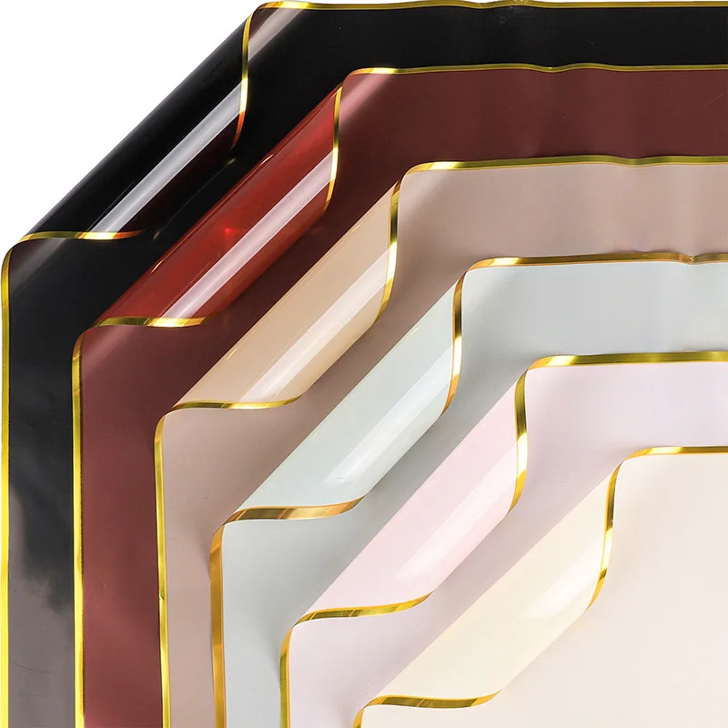 Silver Ion Thickened Opp Wrapping Paper Waterproof Floral DIY Bouquet Wrap for Flower Shops Fog Film Single Side Coated