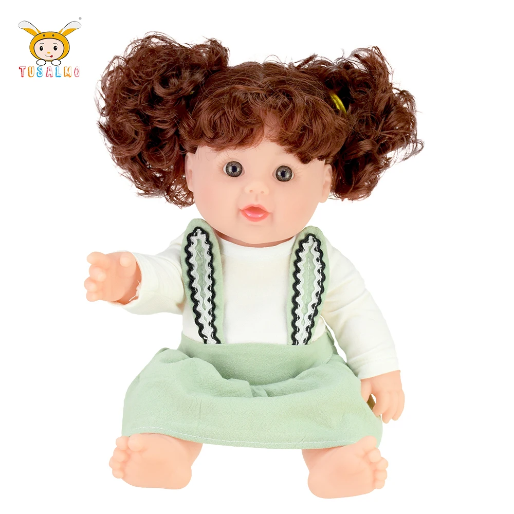 12 inch manufacturers wholesales doll doublade plush full silicone baby doll for kids birthday gift box sets for girls