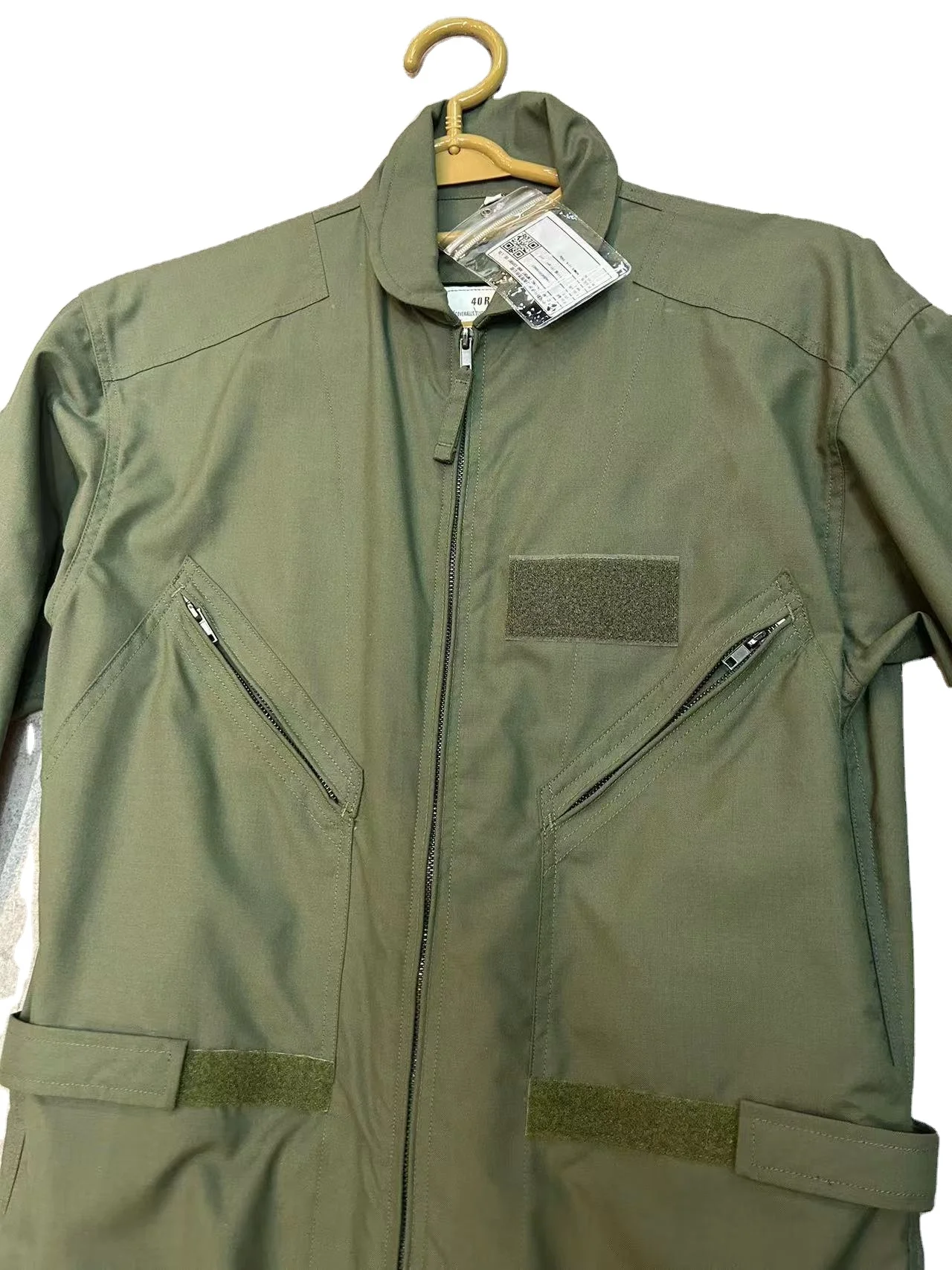 Olive green Anti fire flame resistant nomex aramid flight coverall flying pilot flight suit uniform Flame Retardant Clothing