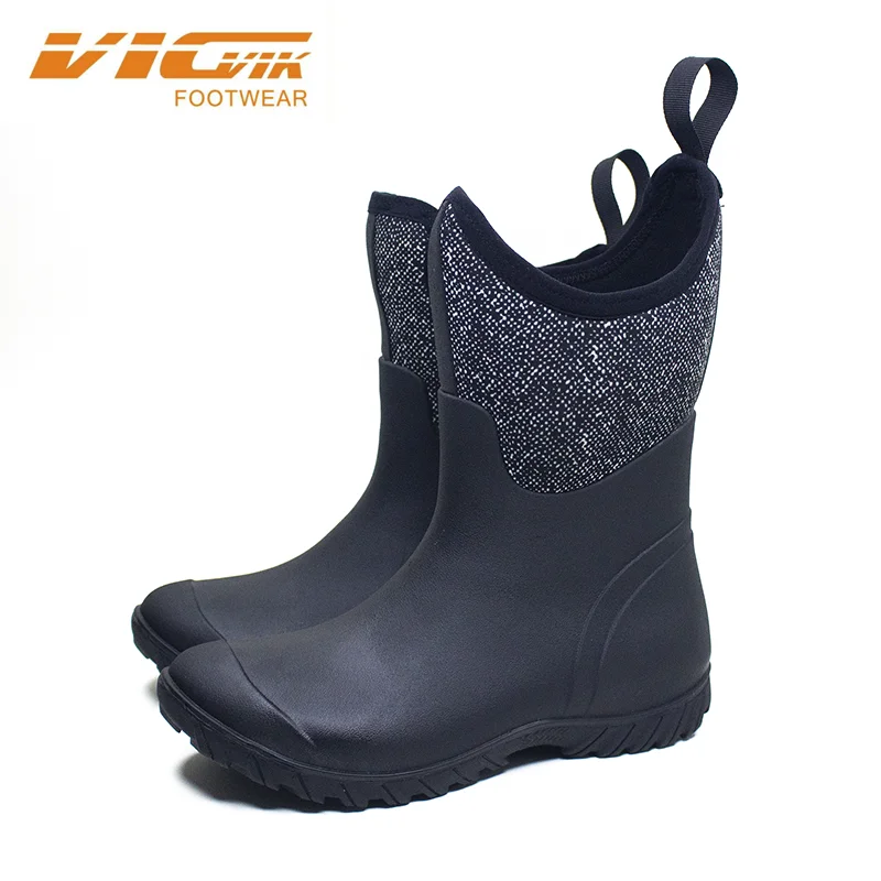 
new style neoprene boots keep warm under -40C seamless hunting rubber boots waterproof hiking shoes rain boots for women 