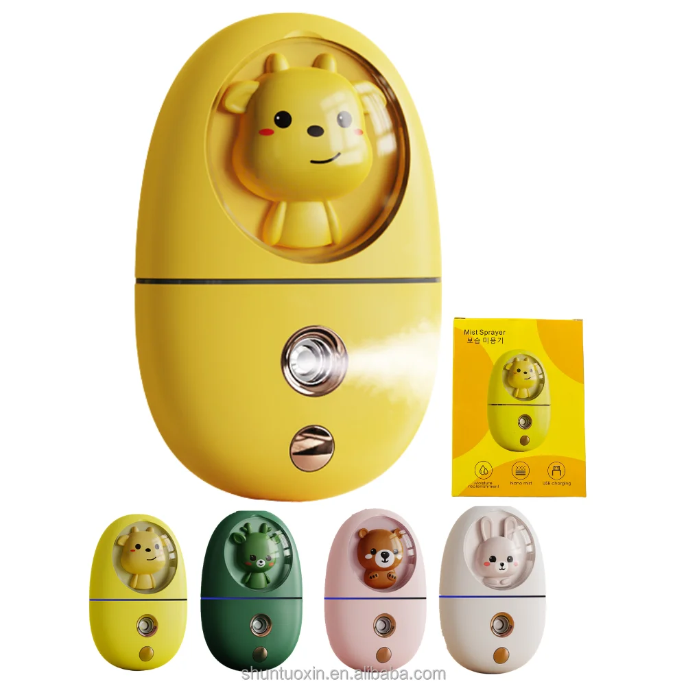 Cute Bunny Pet Design USB Rechargeable Portable Nano Mist Sprayer