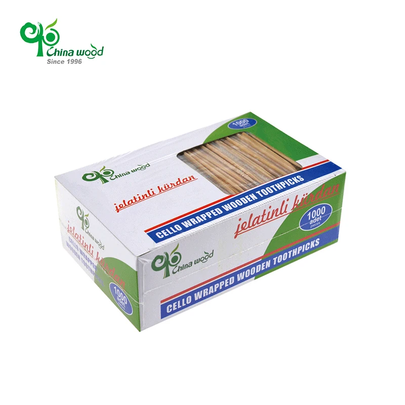 Yada Bamboo Toothpicks Individual Cello Wrap Individually Wrapped Toothpick Bamboo Food Sticks