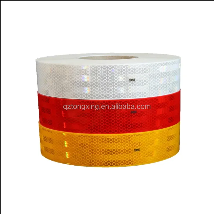 White Yellow Emark ECE 104 R Radium Vehicle Retro Reflective Sticker