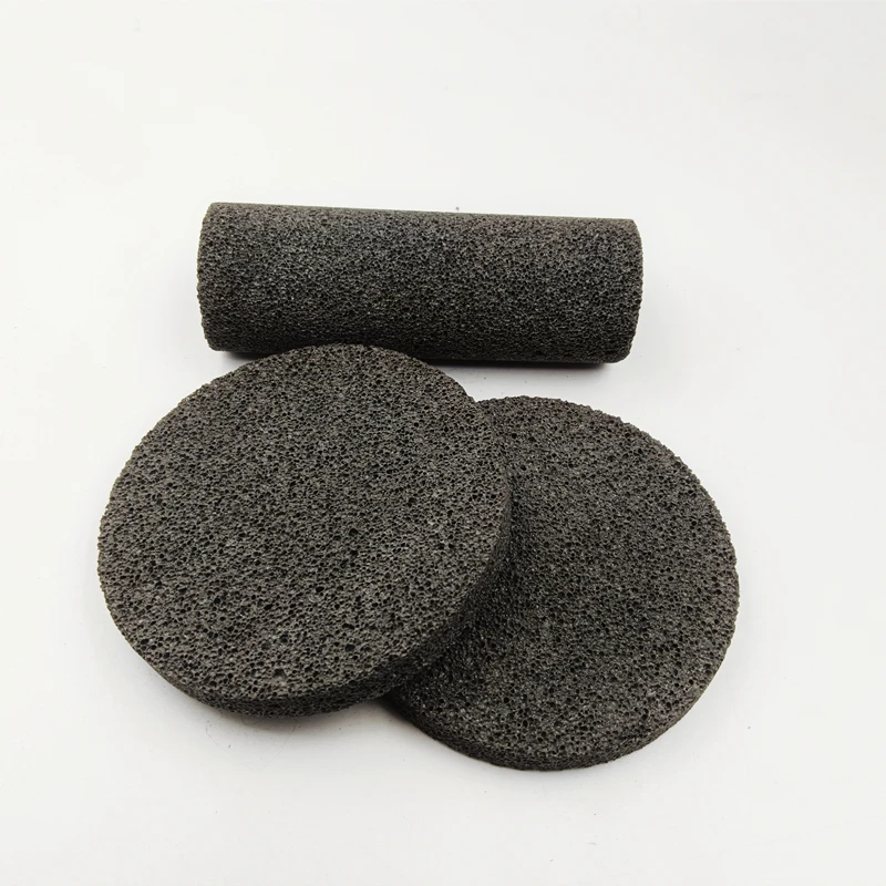 Black Volcanic Rock Lava Stone round plates  for oil diffuser