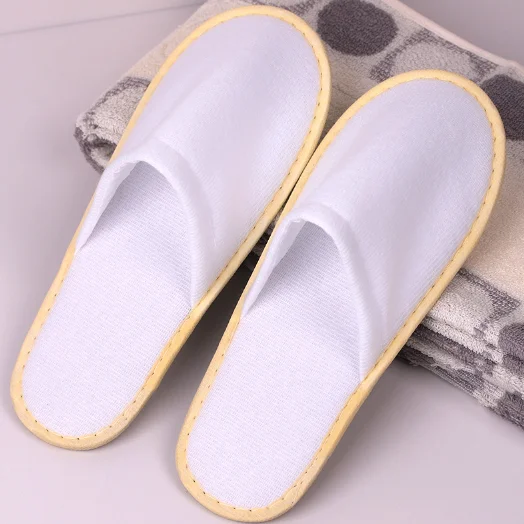 Durable in use practical low price skillful manufacture open type good-looking high quality fabrics hotel slipper