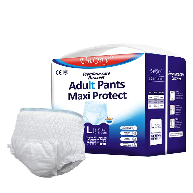 Custom Brand Disposable Adult Incontinence Diaper Pull it Up Panty Nappy Training Pant
