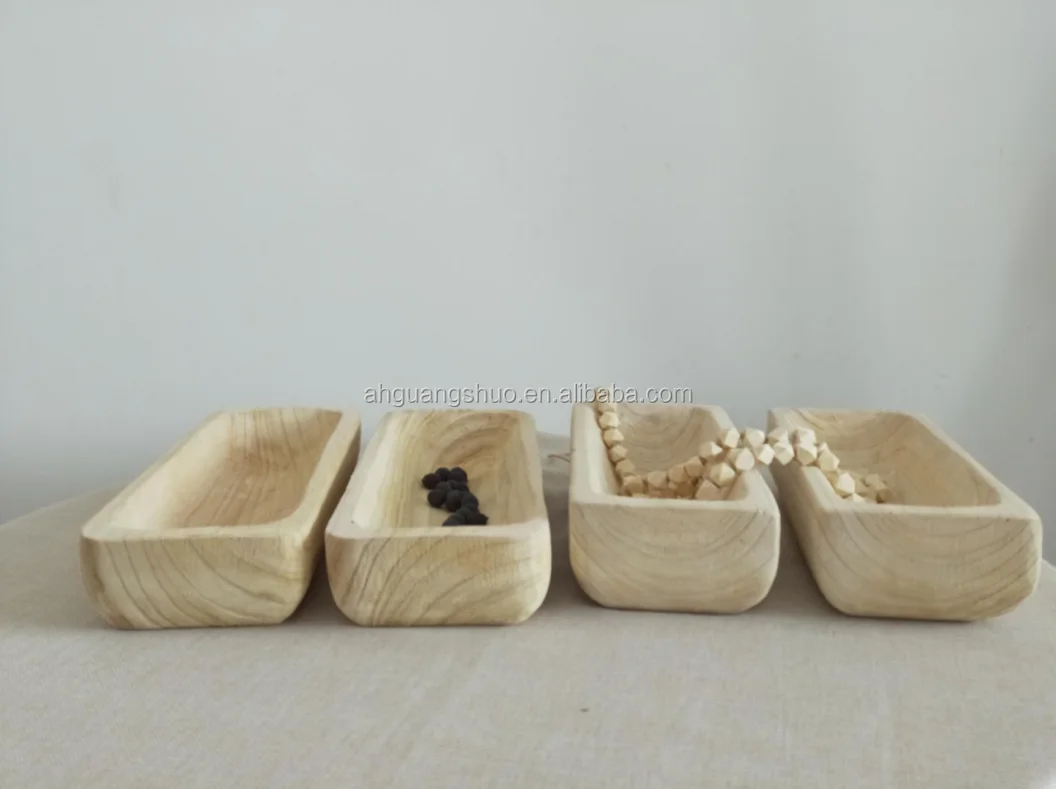 
Simple wooden plate/solid wood log oval wooden/small dish plate 