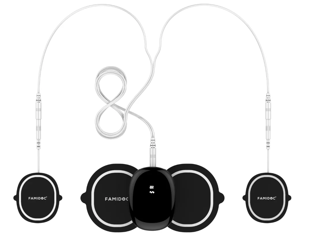 Беспроводная портативная нагревательная терапия и массаж для снятия боли с синим зубом Wi-Fi