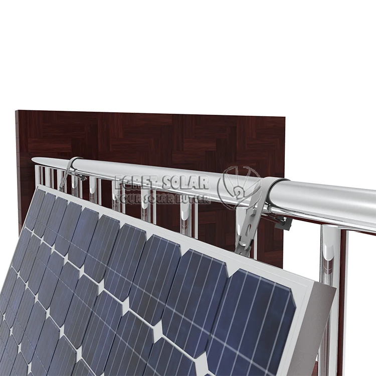 Solar New Energy Balcony Photovoltaic System Balcony Wall PV Mounting System Holder Balcony Solar System