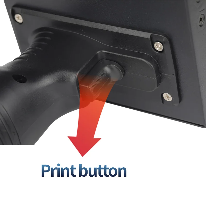 Uyin 50mm portable Handheld Inkjet QR Code date Printer on Wood, Metal, Plastic, Carton by Digital Printing Batch Coding Machine