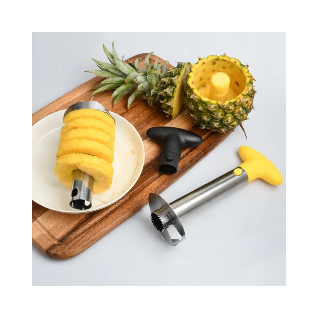Pineapple Peeler Separate Corer 430 Stainless Steel Rotary PP Fruit Corer Peeler
