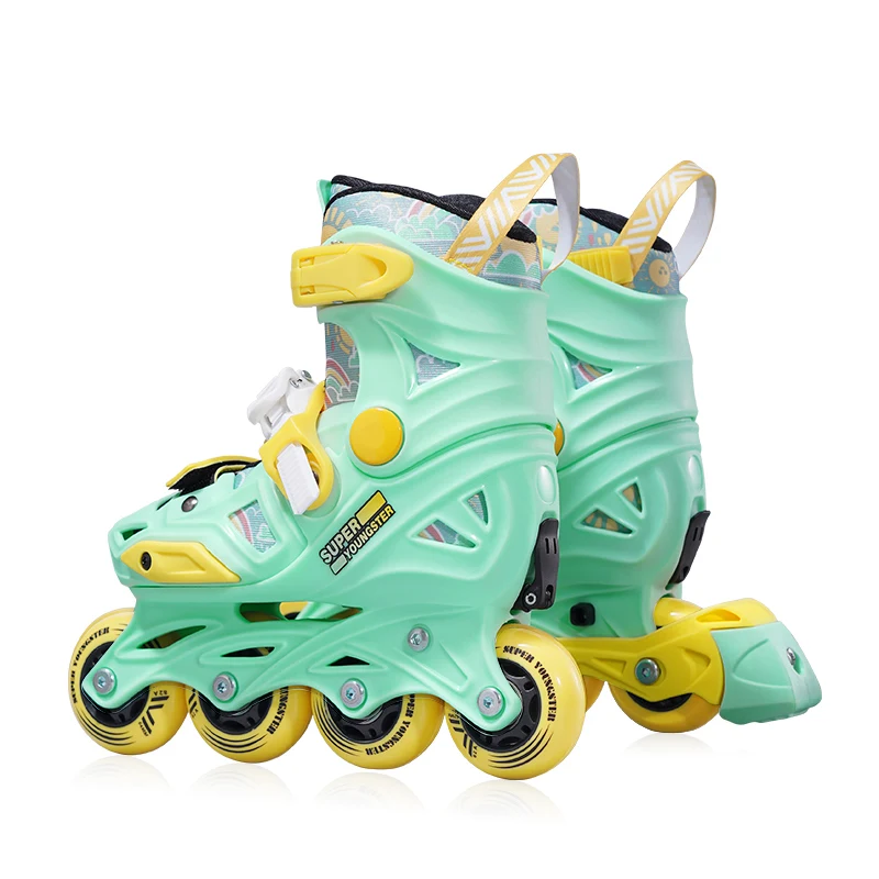 Hot Sale Children Favorite Bright Color Telescopic Adjustable Inline Roller Skates Shoes