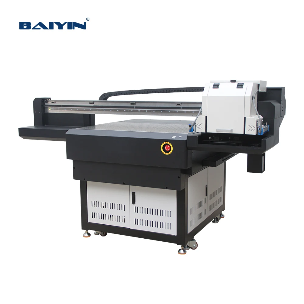Baiyin Dual Head XP600 TX800 Large Format UV Flatbed Printer UV Inkjet Printing Printer Machine for Acrylic Mobile Phone Case