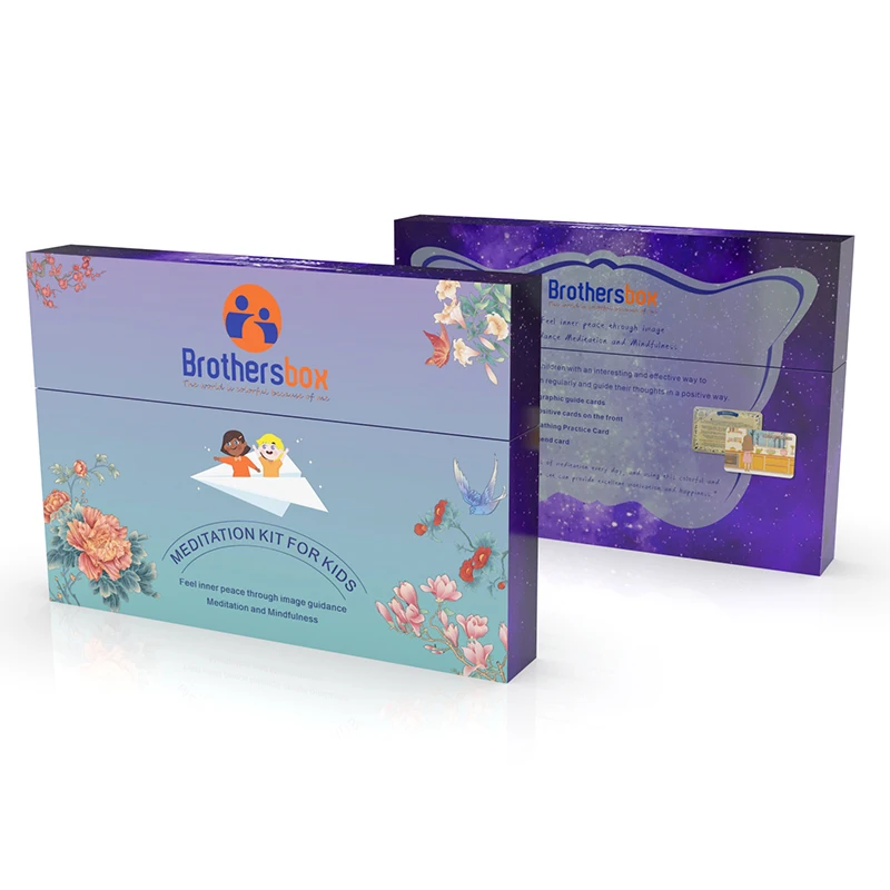 Custom Mindfulness Daily Self Motivational Meditation Cards Deck For Kids Adults Women