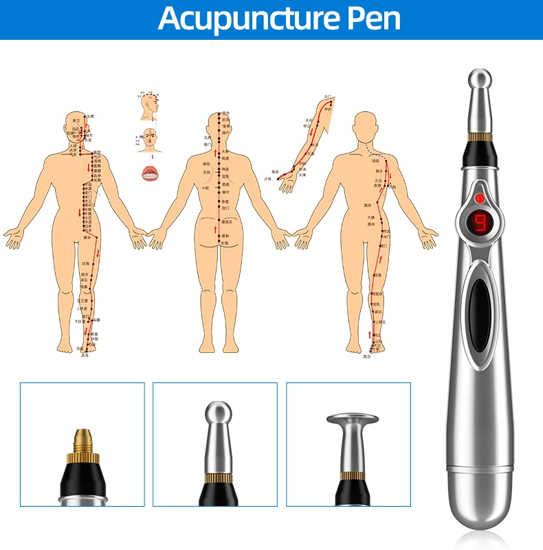 Health Care 9 Modes Electronic Energy Pen Acupuncture Pen Portable Meridians Laser Therapy Acupuncture Pen For Pain Relief