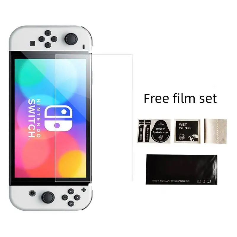 Excellent quality waterproof HD tempered glass screen protector film for nintendo switch and lite